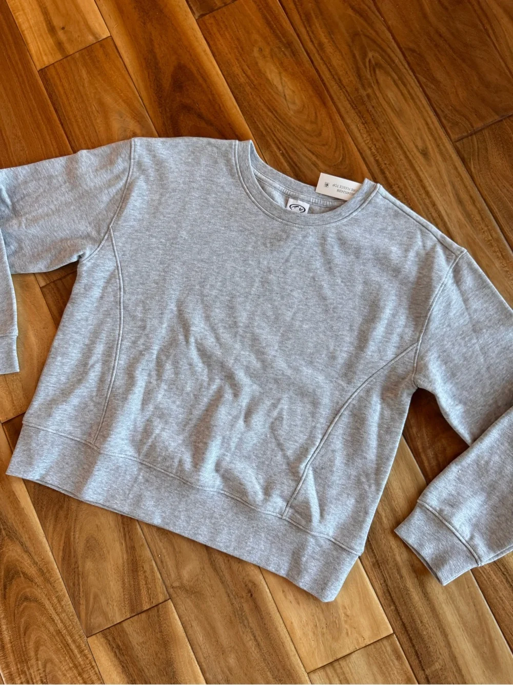 Athletic Works Girls Crewneck Sweatshirt - Light Gray